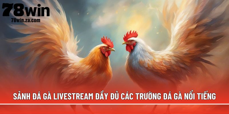 Sảnh đá gà livestream đầy đủ các trường đá gà nổi tiếng